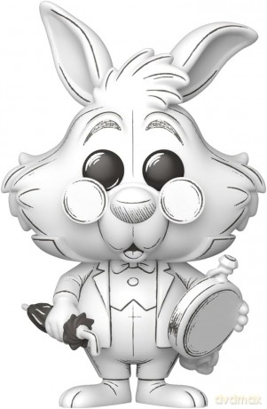 Disney POP! Vinyl Figure Sketched- White Rabbit 9 cm