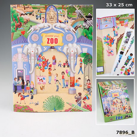 Zoo Zestaw z Naklejkami [ZABAWKA]