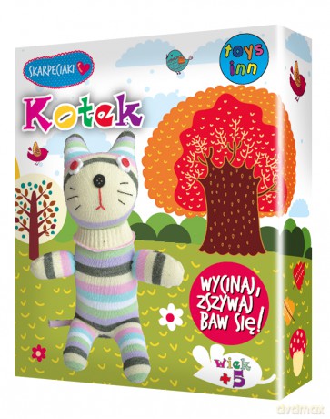 Kotek Skarpetkowe Zwierzaki [ZABAWKA]