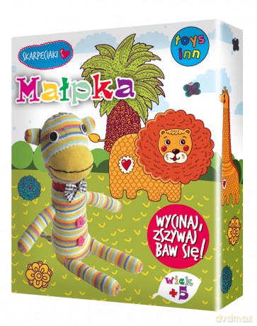 Małpka Skarpetkowe Zwierzaki [ZABAWKA]