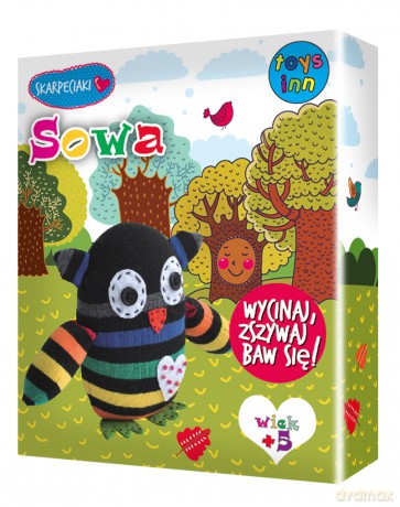Sowa Skarpetkowe Zwierzaki [ZABAWKA]