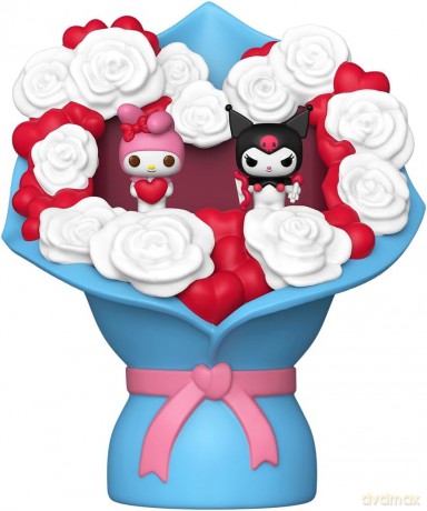 Sanrio Bitty POP! Bouquet Vinyl Figure 2-Pack My Melody & Kuromi (Valentine) 4 cm