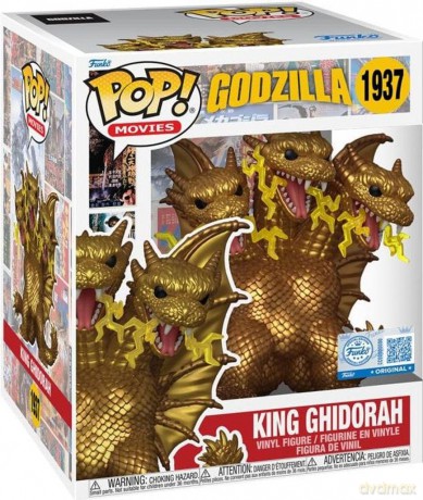 Godzilla Super Sized POP! Movies Vinyl Figure King Ghidora (Electric) 15 cm