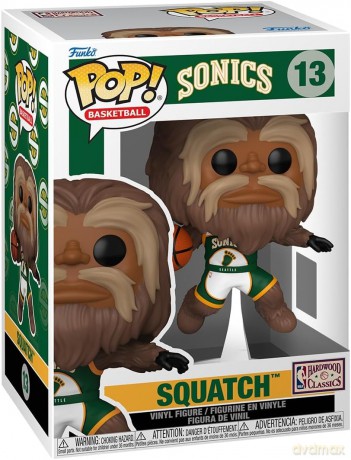 NBA Legends POP! Sports Vinyl Figure Mascots Sonics- Sasquatch 9 cm