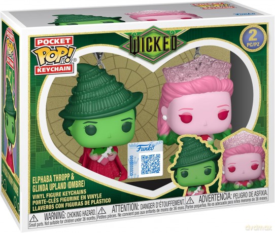 Wicked POP! Vinyl Keychain 2-Pack G&E (Ombre) 4 cm
