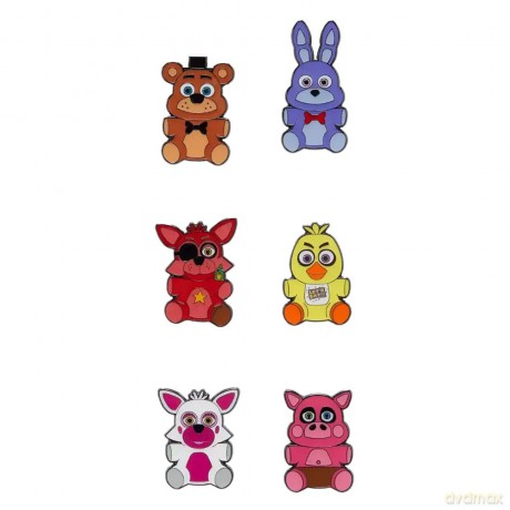 Five Nights at Freddy's Loungefly Enamel Pins Blind Character Display (12)