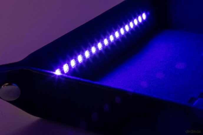 FanRoll Shadowlight Folding Blacklight Dice Tray Black