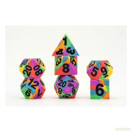 MDG Dice Set Pride Rainbow Flag