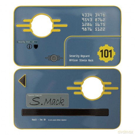 Fallout 3 Replica Vault 101 Security Keycard Limited Edition