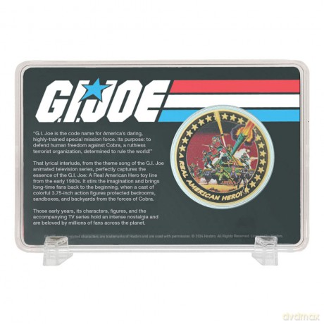 G.I. Joe Collectable Coin A Real American Hero 60th Anniversary 24k Gold Plated Limited Edition