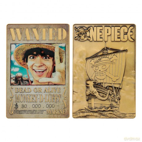 One Piece Ingot Luffy Wanted Poster Limited Edition
