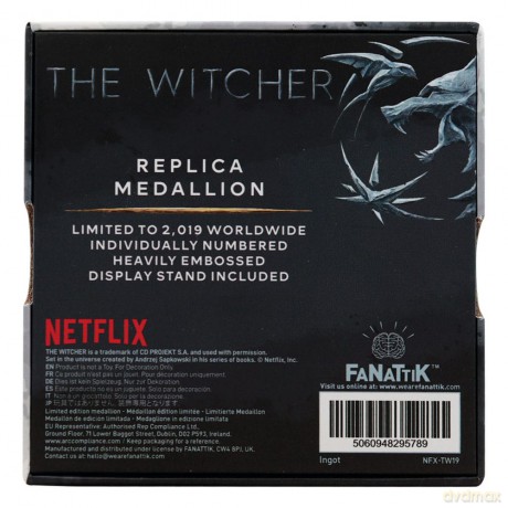 The Witcher Replica 1/1 Necklace Geralt´s Medallion