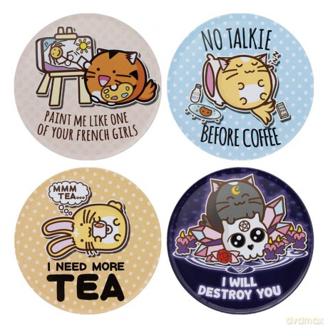 Fuzzballs Coaster 4-Pack