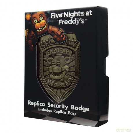Five Nights at Freddy´s Replica Security Badge Antique Brass Edition