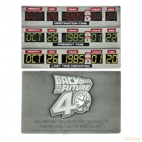 Back To The Future Ingot 40th Anniversary Time Circuits Limited Edition