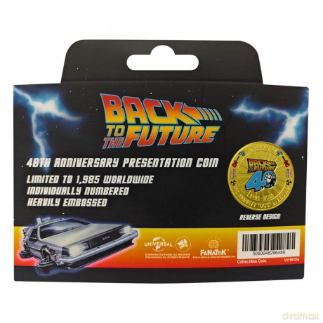 Back To The Future Collectable Coin 40th Anniversary Limited Edition