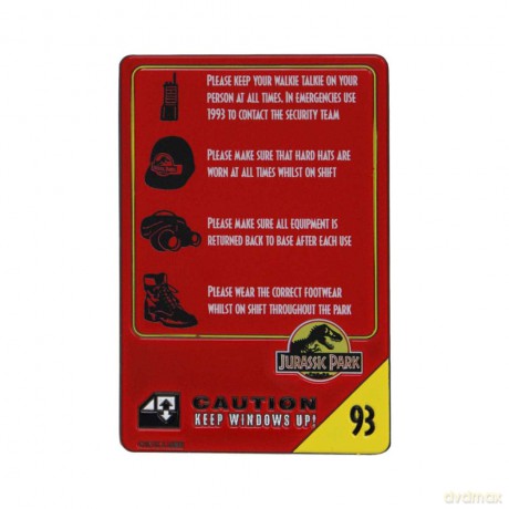 Jurassic Park Metal Card 30th Anniversary Jeep Limited Edition