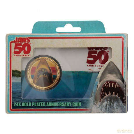 Jaws Collectable Coin 50th Anniversary 24k Gold Plated Limited Edition