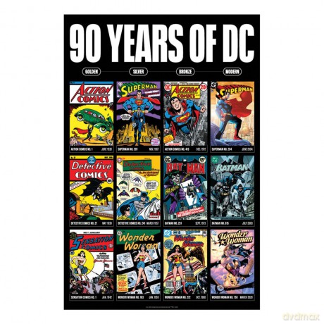 DC Comis Art Print 90 Years Limited Edition 42 x 30 cm