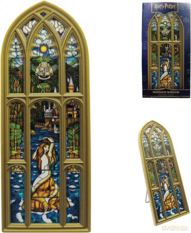 Harry Potter Resin Plaque Mermaid Stained Glass Window