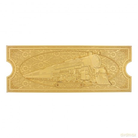 Polar Express Replica Train Ticket 24k Gold Plated Limited Edition