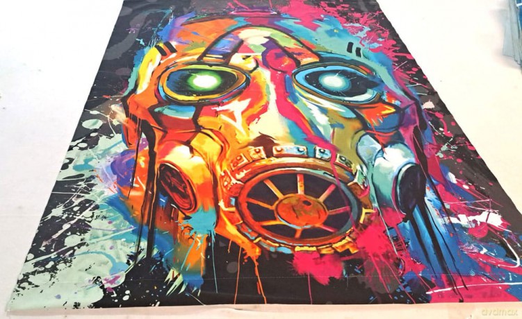 Borderlands Poster Canvas Mask Pop Art