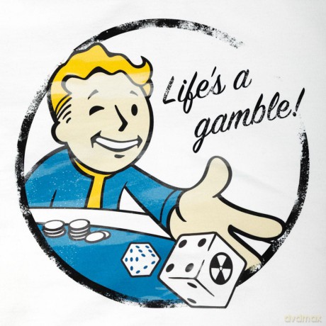 Fallout Zipper Hoodie Gamble Size L