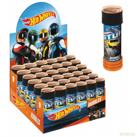 Euro Bańki Mydlane 55ml 36szt Hot Wheels [ZABAWKA]