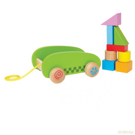 Hape Mały Wózek Z Klockami [ZABAWKA]