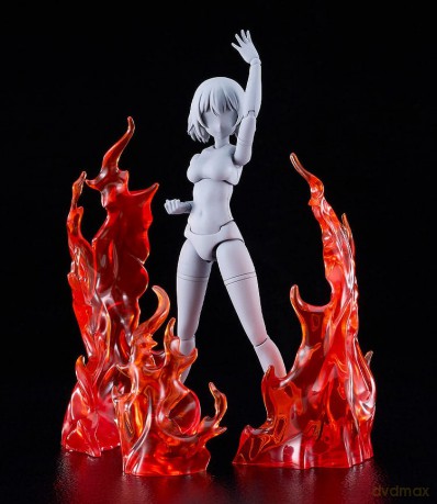 The Simple Effect Parts for Figures Flames: Red