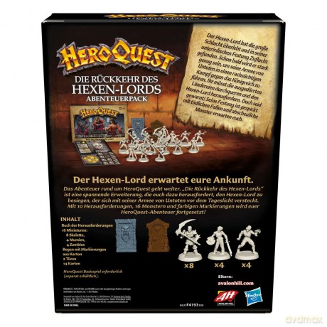 HeroQuest Board Game Expansion HeroQuest Die Rückkehr des Hexen-Lords Quest Pack german