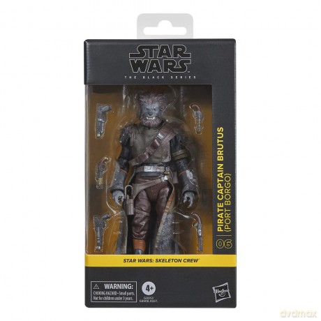 Star Wars: Skeleton Crew Black Series Action Figure Pirate Capitaine Brutus (Port Borgo) 15 cm