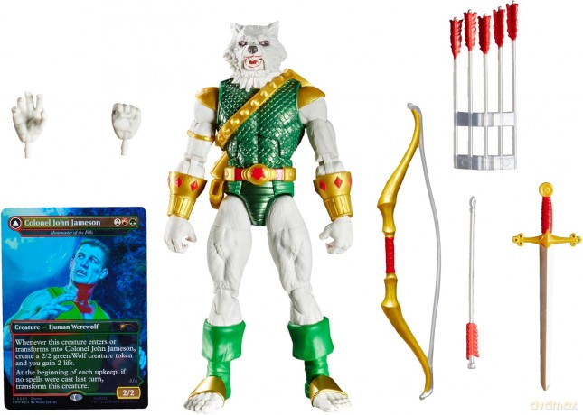 Marvel Legends Magic: The Gathering Action Figure Man-Wolf (plus Exclusive Foil Card) 15 cm