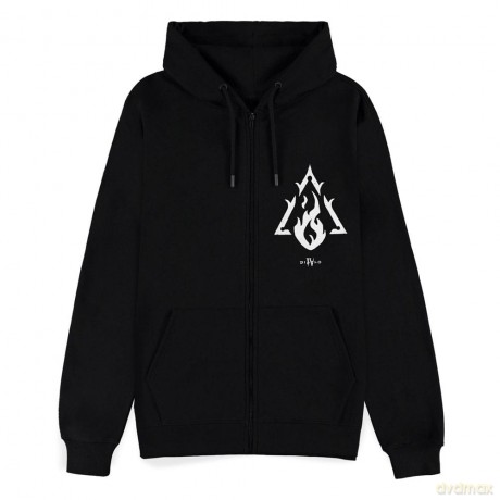 Diablo IV Zipper Hoodie Sweater Sorcerer Sigil Size M