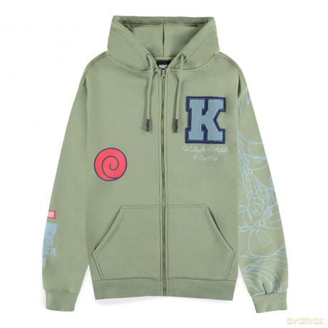 Naruto Zipper Hoodie Kakashi Size S