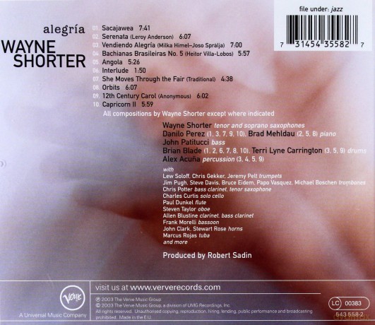 Wayne Shorter: Alegria [CD]
