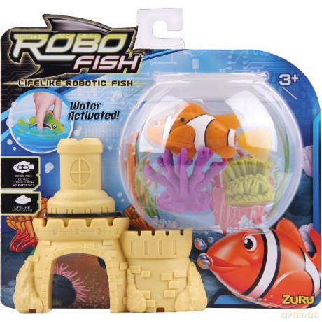 Robo Fish Rybka 2 Koralowce I Zamek [ZABAWKA]
