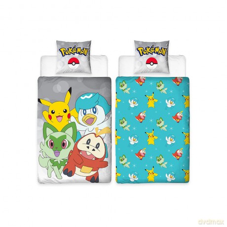 Pokemon bed linen Pokemon light blue 135 x 200 cm