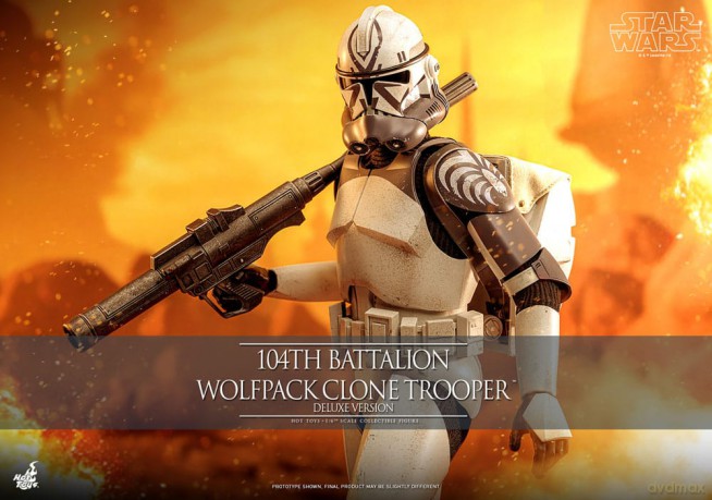 Star Wars The Clone Wars Action Figure 1/6 104th Battalion Wolfpack Clone Trooper Deluxe Version 30 cm