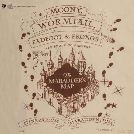 Harry Potter Tote Bag Marauder Map
