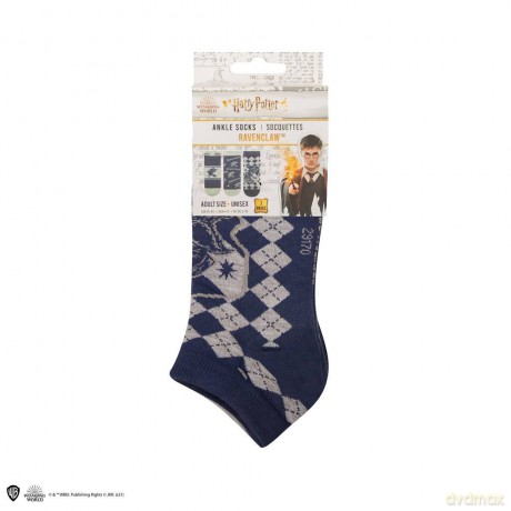 Harry Potter Ankle Socks 3-Pack Ravenclaw