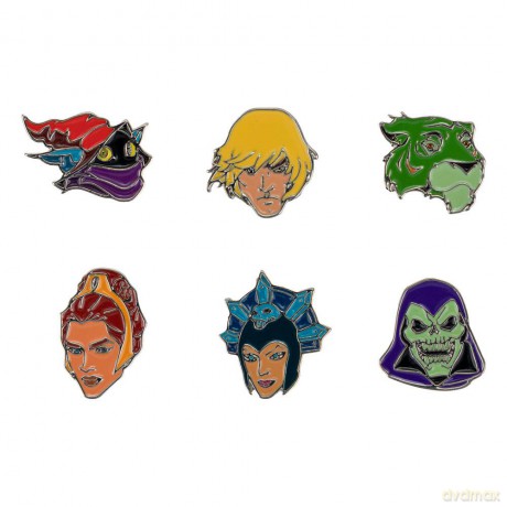 Masters of the Universe Pin Badges 6-Pack Characters