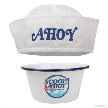 Stranger Things Ice Cream Bowl with Sailor Hat Scoops Ahoy
