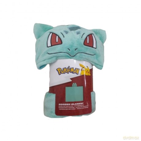 Pokémon Coral Hooded Blanket Bulbasaur 120 x 150 cm