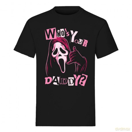 Scream T-Shirt Ghost Face Who's Your Daddy Size S