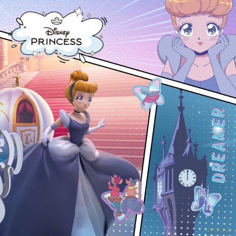 Disney Anime Princess Scale Statue Cinderella 19 cm