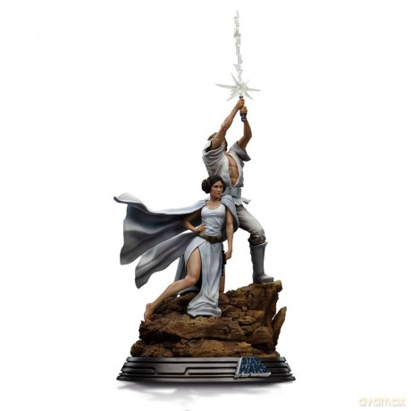 Star Wars Deluxe Art Scale Statue 1/10 Luke and Leia 41 cm