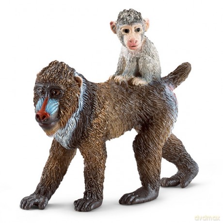 Schleich Mandryl Z Młodym [ZABAWKA]