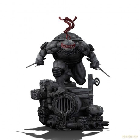 Teenage Mutant Ninja Turtles Art Scale Statue 1/10 Raphael Black and White Variant 26 cm
