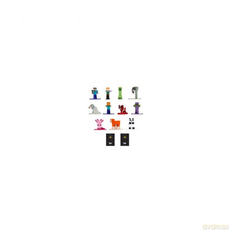 Minecraft Nano Metalfigs Diecast Mini Figures 4 cm Assortment (12)